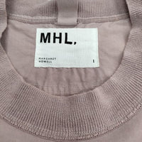 MHL. HIGHCOUNT COTTON LINEN 定価14190円 595-3151550 ノースリーブ ブラウス シャツ 23SS ピンク系 レディース エムエイチエル【中古】5-0528S∞