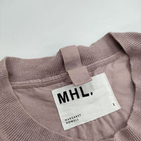 MHL. HIGHCOUNT COTTON LINEN 定価14190円 595-3151550 ノースリーブ ブラウス シャツ 23SS ピンク系 レディース エムエイチエル【中古】5-0528S∞