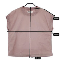MHL. HIGHCOUNT COTTON LINEN 定価14190円 595-3151550 ノースリーブ ブラウス シャツ 23SS ピンク系 レディース エムエイチエル【中古】5-0528S∞