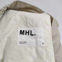 MHL. ORGANIC LIGHT COTTON TWILL 595-3140506 パンツ 23SS ベージュ レディース エムエイチエル【中古】5-0907G∞
