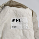 MHL. ORGANIC LIGHT COTTON TWILL 595-3140506 パンツ 23SS ベージュ レディース エムエイチエル【中古】5-0907G∞