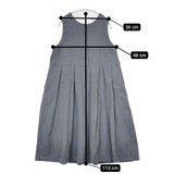 nest Robe ウールタックノースリーブワンピース 01174-1154 ワンピース ブルーグレー レディース ネストローブ【中古】5-1101T∞