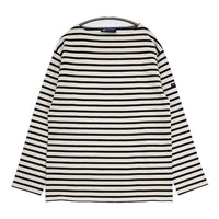 SAINT JAMES ウェッソン バスクシャツ F5 ボートネック カットソー キナリ ネイビー レディース セントジェームス【中古】5-0901M∞