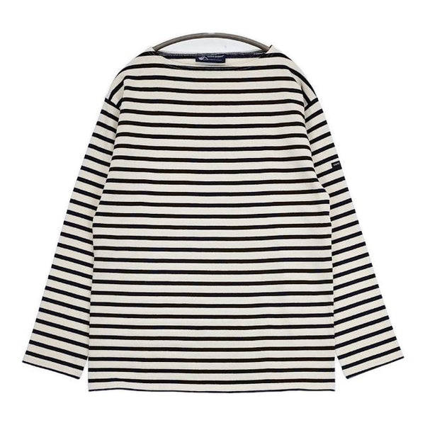 SAINT JAMES ウェッソン バスクシャツ F5 ボートネック カットソー キナリ ネイビー レディース セントジェームス【中古】5-0901M∞