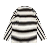 SAINT JAMES ウェッソン バスクシャツ F5 ボートネック カットソー キナリ ネイビー レディース セントジェームス【中古】5-0901M∞