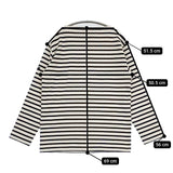 SAINT JAMES ウェッソン バスクシャツ F5 ボートネック カットソー キナリ ネイビー レディース セントジェームス【中古】5-0901M∞