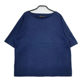 OUTIL ボートネック 無地 コットン 0 半袖Ｔシャツ カットソー ネイビー レディース ウティ【中古】5-0528S∞