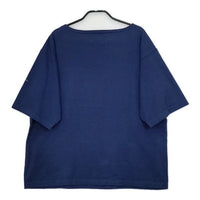 OUTIL ボートネック 無地 コットン 0 半袖Ｔシャツ カットソー ネイビー レディース ウティ【中古】5-0528S∞