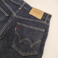 HUMAN WOMAN/EDWIN コラボ ストレッチ 日本製 ジーンズ 503 デニムパンツ ネイビー レディース ヒューマンウーマン/エドウィン【中古】5-0901G∞