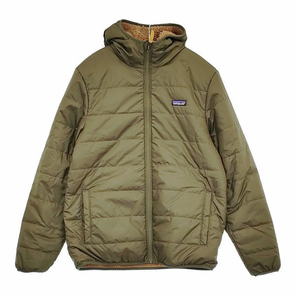 patagonia キッズリバーシブルレディフレディフーディ 16-18/XXL 68095FA22 ブルゾン カーキ ブラウン レディース パタゴニア【中古】5-0920T♪