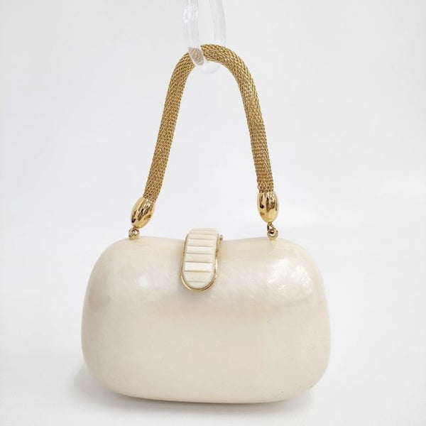 FRANDAMI フランダーミ パーティーバッグ トートバッグ ベージュ レディース【中古】5-0924G∞