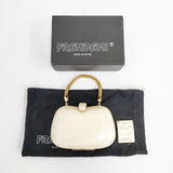 FRANDAMI フランダーミ パーティーバッグ トートバッグ ベージュ レディース【中古】5-0924G∞