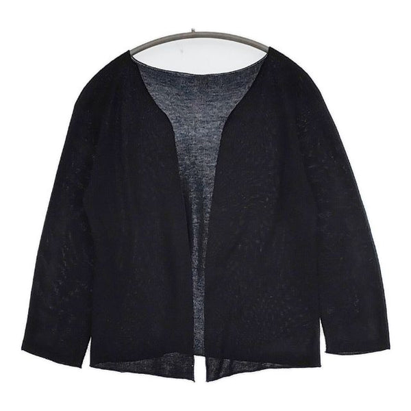 F/Style ニットジャケット 羽織 カーディガン ブラック レディース エフスタイル【中古】5-0901M∞
