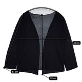 F/Style ニットジャケット 羽織 カーディガン ブラック レディース エフスタイル【中古】5-0901M∞