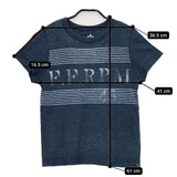 45R/45rpm F.F.RPM インディゴ 半袖Ｔシャツ カットソー ネイビー レディース フォーティーファイブアールピーエム【中古】5-0528S∞