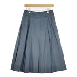 MARGARET HOWELL SILK COTTON POPLIN 定価41800円 578-1232007 スカート ブルーグレー レディース マーガレットハウエル【中古】5-0901M∞