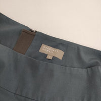 MARGARET HOWELL SILK COTTON POPLIN 定価41800円 578-1232007 スカート ブルーグレー レディース マーガレットハウエル【中古】5-0901M∞