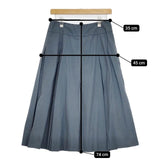 MARGARET HOWELL SILK COTTON POPLIN 定価41800円 578-1232007 スカート ブルーグレー レディース マーガレットハウエル【中古】5-0901M∞