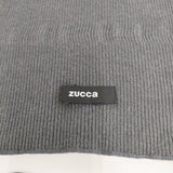 ZUCCa リブニット マフラー ストール グレー レディース ズッカ【中古】5-1016T◎