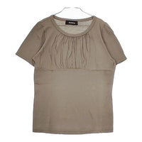 ZUCCa 製品染め M コットン 半袖Ｔシャツ カットソー カーキ レディース ズッカ【中古】5-0528S∞