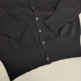 ZUCCa フランス製 クルーネック ウール カーディガン ネイビー レディース ズッカ【中古】5-0917T∞