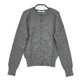 ZUCCa フランス製 クルーネック ウール カーディガン グレー レディース ズッカ【中古】5-0917T∞