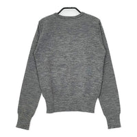 ZUCCa フランス製 クルーネック ウール カーディガン グレー レディース ズッカ【中古】5-0917T∞