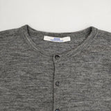 ZUCCa フランス製 クルーネック ウール カーディガン グレー レディース ズッカ【中古】5-0917T∞