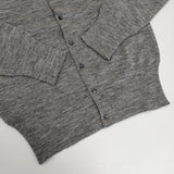 ZUCCa フランス製 クルーネック ウール カーディガン グレー レディース ズッカ【中古】5-0917T∞