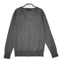 ZUCCa Vネック ウールシルクカシミヤ セーター ニット グレー レディース ズッカ【中古】5-0917T∞