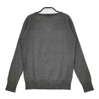ZUCCa Vネック ウールシルクカシミヤ セーター ニット グレー レディース ズッカ【中古】5-0917T∞