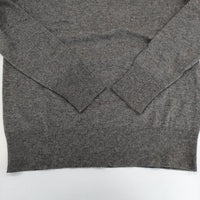 ZUCCa Vネック ウールシルクカシミヤ セーター ニット グレー レディース ズッカ【中古】5-0917T∞