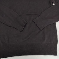 ZUCCa Vネック ウールシルクカシミヤ セーター ニット ブラック レディース ズッカ【中古】5-0917T∞