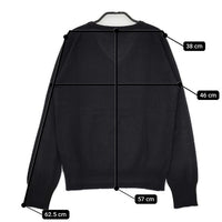 ZUCCa Vネック ウールシルクカシミヤ セーター ニット ブラック レディース ズッカ【中古】5-0917T∞