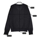 ZUCCa Vネック ウールシルクカシミヤ セーター ニット ブラック レディース ズッカ【中古】5-0917T∞