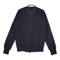 ZUCCa クルーネック ウールシルクカシミヤ カーディガン ネイビー レディース ズッカ【中古】5-0917T∞