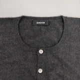 ZUCCa カシミヤ100％ 半袖 ニット カーディガン チャコールグレー レディース ズッカ【中古】5-0917T∞