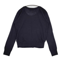 ZUCCa コットンリネン 製品染め カーディガン ネイビー レディース ズッカ【中古】5-0901M∞