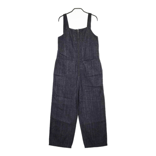 TODAYFUL フロントジップサロペット コットンリネン サイズ38 定価19800円 サロペット ネイビー レディース トゥデイフル【中古】5-0408M♪