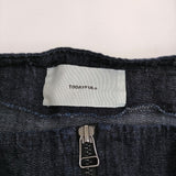 TODAYFUL フロントジップサロペット コットンリネン サイズ38 定価19800円 サロペット ネイビー レディース トゥデイフル【中古】5-0408M♪