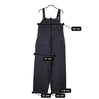 TODAYFUL フロントジップサロペット コットンリネン サイズ38 定価19800円 サロペット ネイビー レディース トゥデイフル【中古】5-0408M♪