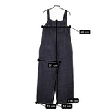 TODAYFUL フロントジップサロペット コットンリネン サイズ38 定価19800円 サロペット ネイビー レディース トゥデイフル【中古】5-0408M♪