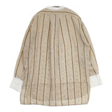 TODAYFUL リネンストライプグランパシャツ プルオーバー ブラウス シャツ ベージュ レディース トゥデイフル【中古】5-0901M∞