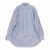 MUSE de Deuxieme Classe BOYS BIGシャツ 定価19800円 17050500410010 ストライプ コットン 日本製 長袖シャツ ブルー ホワイト レディース ミューズドゥドゥーズィエムクラス【中古】5-0701G△