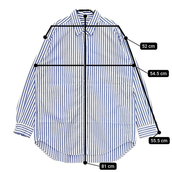 MUSE de Deuxieme Classe BOYS BIGシャツ 定価19800円 17050500410010 ストライプ ミューズドゥドゥーズィエムクラス 5-0701G 260197 MUSE de Deuxieme Classe BOYS BIGシャツ 定価19800円