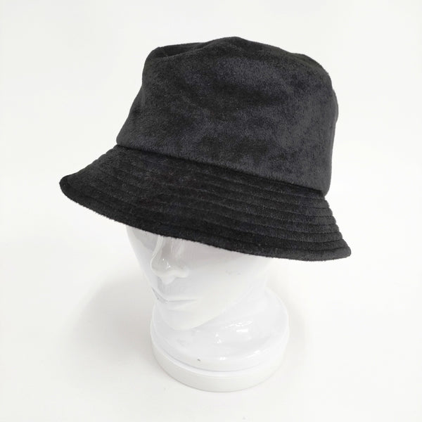 KIJIMA TAKAYUKI アンゴラウール ビーバーバケットハット サイズ1 帽子 ハット ブラック レディース キジマタカユキ【中古】5-1021T◎