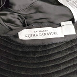 KIJIMA TAKAYUKI アンゴラウール ビーバーバケットハット サイズ1 帽子 ハット ブラック レディース キジマタカユキ【中古】5-1021T◎