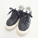 MARY QUANT アイコンデイジーバイカラー スニーカー サイズS スニーカー ブラック ホワイト レディース マリークヮント【中古】5-1210G◎