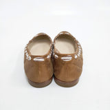 HENRY CUIR レザー サイズ35 パンプス ブラウン レディース アンリークイール【中古】5-1203G◎