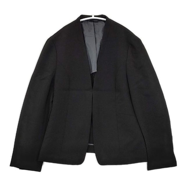 J.PRESS セラテリーダブルクロス ノーカラー ジャケット 定価36960円 JKGJGS0042 テーラードジャケット 24AW ブラック レディース ジェイプレス【中古】5-1101M∞